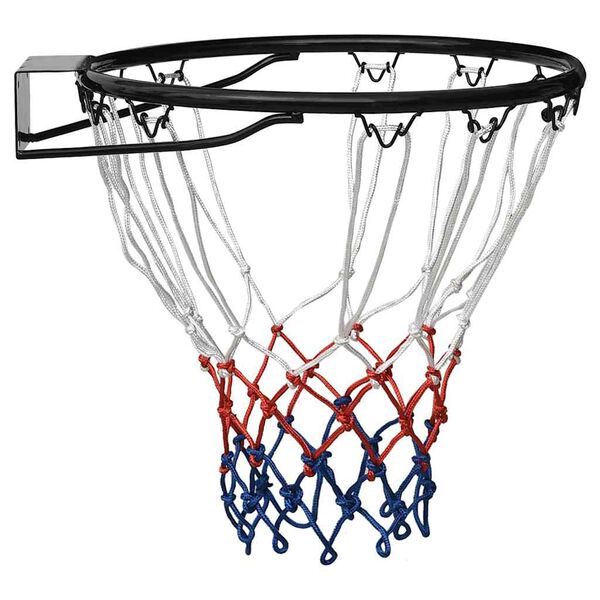 vidaXL basketkurv 39 cm stål sort