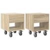 vidaXL Sengebord 2 stk. Sonoma eg 40,5 x 40 x 48 cm Konstrueret tr&aelig;