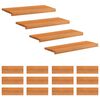 vidaXL Trappetrin 16 stk. 70 x 30 x 2 cm Lys Brun Solid b&oslash;g