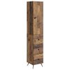 vidaXL Skab S&aelig;t 2 stk. 34,5 x 34,5 x 90 cm Konstrueret tr&aelig; Gammelt tr&aelig;