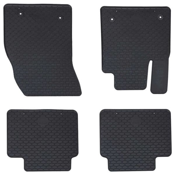 vidaXL Bilm&aring;tte 4 pcs Sort suitable for Ford Focus 2018- 4D Aft. Gummi