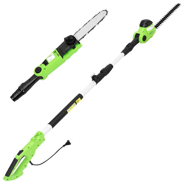 vidaXL 2-i-1 k&aelig;desav/h&aelig;kkeklipper med teleskopstang 25/41 cm 710/550 W