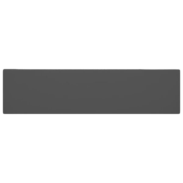 vidaXL håndvask med overløb til badeværelse keramik mørkegrå