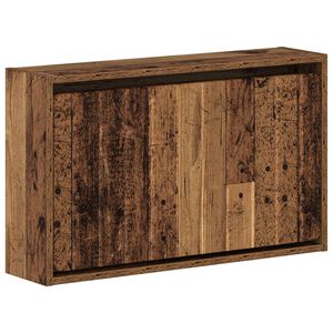 vidaXL V&aelig;gmonteret Skoskab ZWOLLE 71 x 17 x 43 cm Konstrueret tr&aelig;