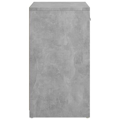 vidaXL skobænk 94,5x31x57 cm spånplade betongrå