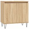 vidaXL badev&aelig;relsesskab 58x33x60 cm konstrueret tr&aelig; sonoma-eg