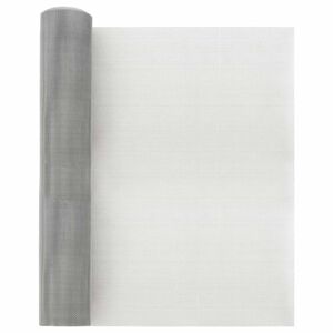 vidaXL Netsk&aelig;rm 40 x 1000 cm 20 Mesh Rustfrit st&aring;l 201 S&oslash;lv