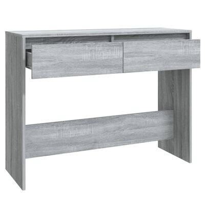vidaXL sofabord 100x35x76,5 cm konstrueret træ grå sonoma-eg