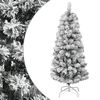 vidaXL kunstigt juletr&aelig; med sne 120 cm h&aelig;ngslet