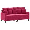 vidaXL 2-personers sofa 140 cm fl&oslash;jl vinr&oslash;d