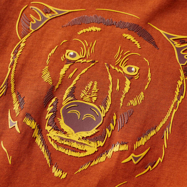 Lang&aelig;rmet T-shirt til b&oslash;rn str. 140 rustfarvet