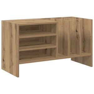 vidaXL Pladeskab Artisan Egetr&aelig; 78,5 x 35 x 45 cm Konstrueret tr&aelig;