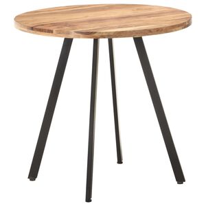 vidaXL spisebord 80 cm massivt akacietr&aelig;