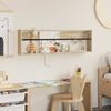 vidaXL Magasin Rack Sonoma eg 100 x 12 x 30 cm Konstrueret tr&aelig;