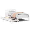 vidaXL sengeramme uden madras 75x190 cm massivt fyrretr&aelig; hvid