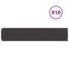 vidaXL pl&aelig;nekanter 10 stk. 20x103 cm koldvalset st&aring;l sort