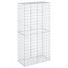 vidaXL gabionkurv med cover 100x50x200 cm galvaniseret jern