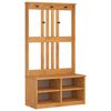 vidaXL Hall tr&aelig; SANDNES 87x40x159,5 cm massivt fyrretr&aelig;