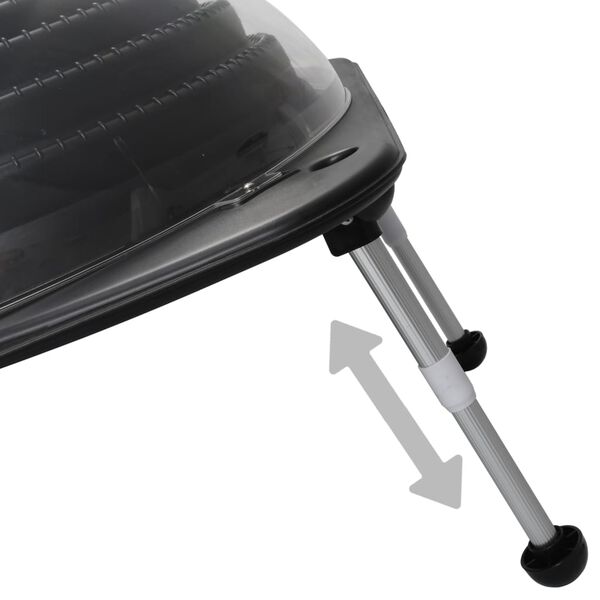 vidaXL soldrevne poolvarmere 2 stk. 75x75x36 cm HDPE aluminium