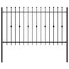 vidaXL Spike Hejn ASTEN 200 x 166 cm Pulverlakeret st&aring;l Sort