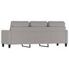 vidaXL 3-personers sofa 180 cm stof lysegr&aring;