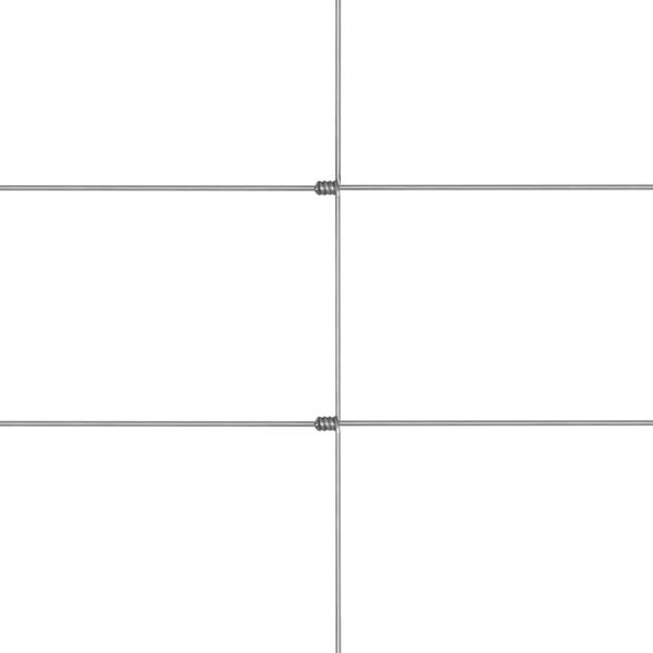 vidaXL havehegn 50x1,5 m galvaniseret st&aring;l s&oslash;lvfarvet