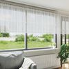 vidaXL Lace Gardin med gardiner Blomstret Hvid 120 x 750 cm Polyester