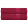 vidaXL badeh&aring;ndkl&aelig;der FROGN 2 stk bordeaux 70x140 cm 360 gsm