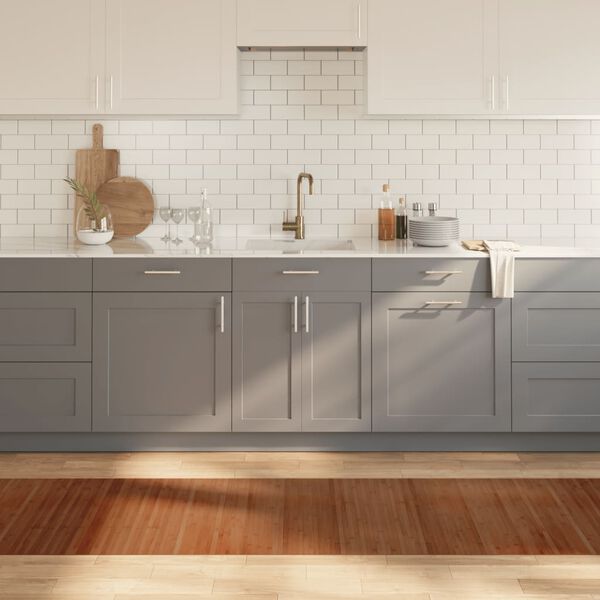 vidaXL gulvtæppe 70x500 cm rektangulær bambus brun