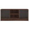 vidaXL skab med glasl&aring;ger 102x37x42 cm brun egetr&aelig;sfarve