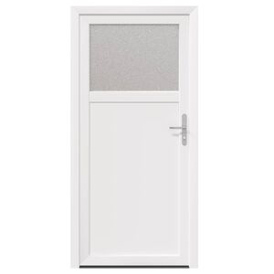 vidaXL Sideskabsd&oslash;r 98 x 198 cm PVC Hvid
