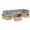 vidaXL sofas&aelig;t til haven 8 dele med hynder polyrattan beige