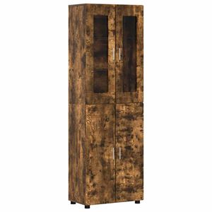 vidaXL Highboard FLORIN 60 x 35 x 182 cm R&oslash;get eg Konstrueret tr&aelig;