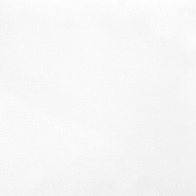 vidaXL sengegavl med kanter 203x23x118/128 cm kunstlæder hvid