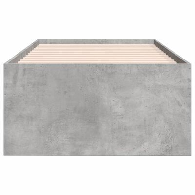 vidaXL daybed med skuffer 75x190 cm konstrueret træ betongrå