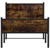 vidaXL sengeramme uden madras 80x200 cm metal røget egetræsfarve