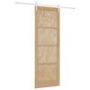 vidaXL Skyded&oslash;r ORKDAL Natur og hvid 83 x 232 cm Massivt fyrretr&aelig;