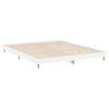 vidaXL sengestel 180x200 cm konstrueret tr&aelig; hvid h&oslash;jglans