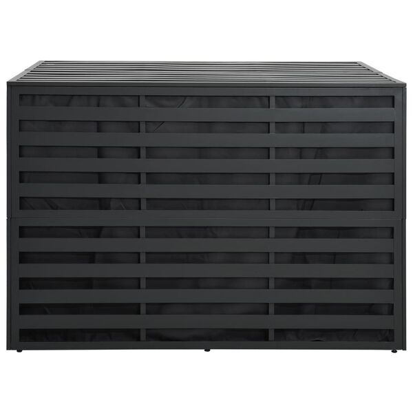 vidaXL opbevaringskasse til haven 150x100x100 cm aluminium antracitgrå