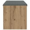 vidaXL Hallb&aelig;nk med pude Artisan Egetr&aelig; 103 x 38 x 40 cm
