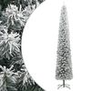 vidaXL smalt juletr&aelig; med juletr&aelig;sfod og sne 270 cm PVC