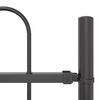 vidaXL Havehegn 6 pcs Gr&aring; 10,2 x 0,8 m Pulverlakeret st&aring;l