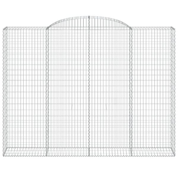 vidaXL buede gabionkurve 5 stk. 300x50x220/240 cm galvaniseret jern