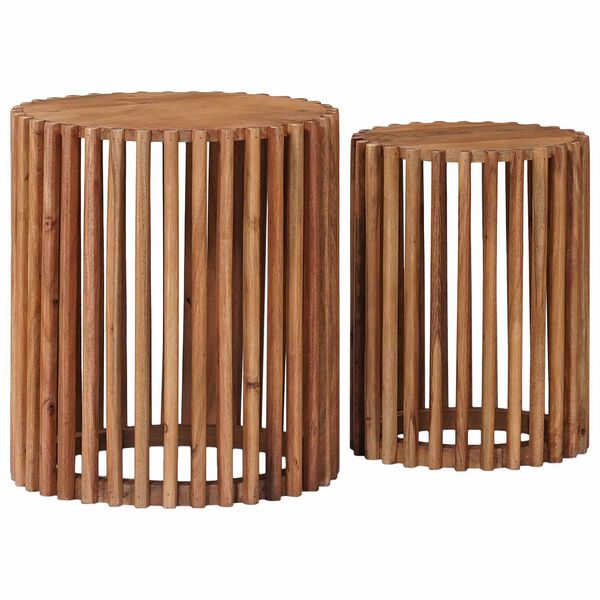 vidaXL Sidebordss&aelig;t med opbevaring med d&oslash;r Brun 40 x 40 x 45 cm