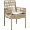 vidaXL Have Bistro Sæt 3 pcs Beige Poly rattan
