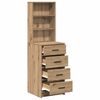 vidaXL Highboard artisan eg 40 x 41 x 135 cm Konstrueret tr&aelig;