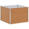 vidaXL H&oslash;jbed Lys Brun 98 x 100 x 68 cm Galvaniseret st&aring;l