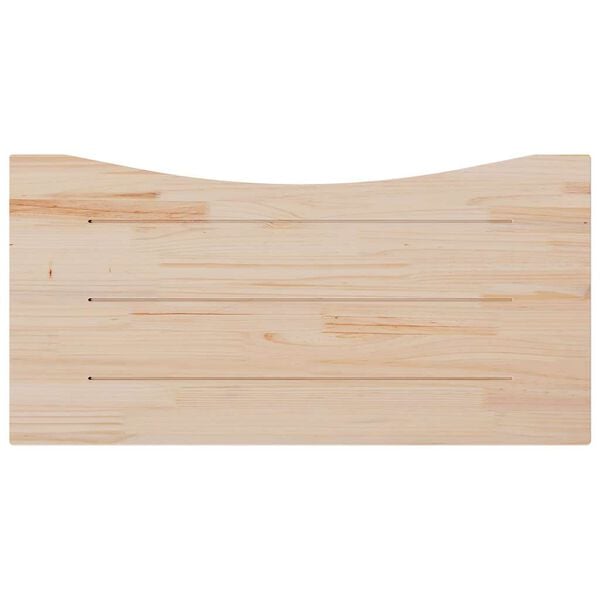 vidaXL skrivebordsplade 100x60x2,5 cm massivt fyrretr&aelig;