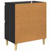 vidaXL Sideboard Sort eg 60 x 35 x 70 cm Konstrueret tr&aelig;
