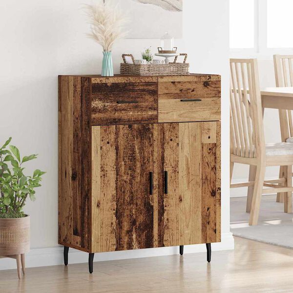 vidaXL Sideboard Gammelt tr&aelig; 69,5 x 34 x 90 cm Konstrueret tr&aelig;